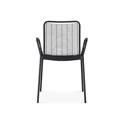 Roma - Chaise sans bras extérieure en fer galvanisé
