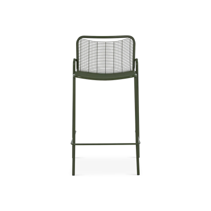 Roma - Outdoor Galvanized iron Counter Height Stool