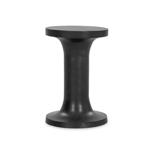 Gino - Textured Aluminium Side Table by Four Hands