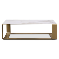 Fusion - Table basse en porcelaine par Trica
