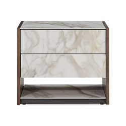 Vision - Oak Wood Nightstand by Trica