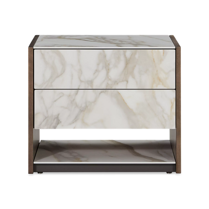 Vision - Oak Wood Nightstand by Trica