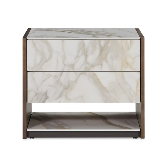 Vision - Oak Wood Nightstand by Trica
