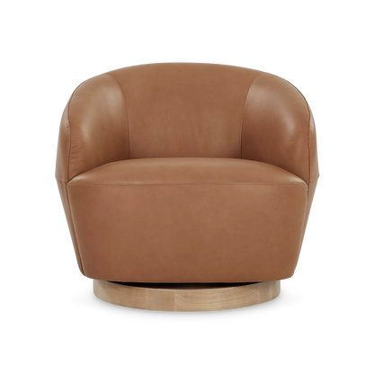 Pao - Leather Swivel Chair