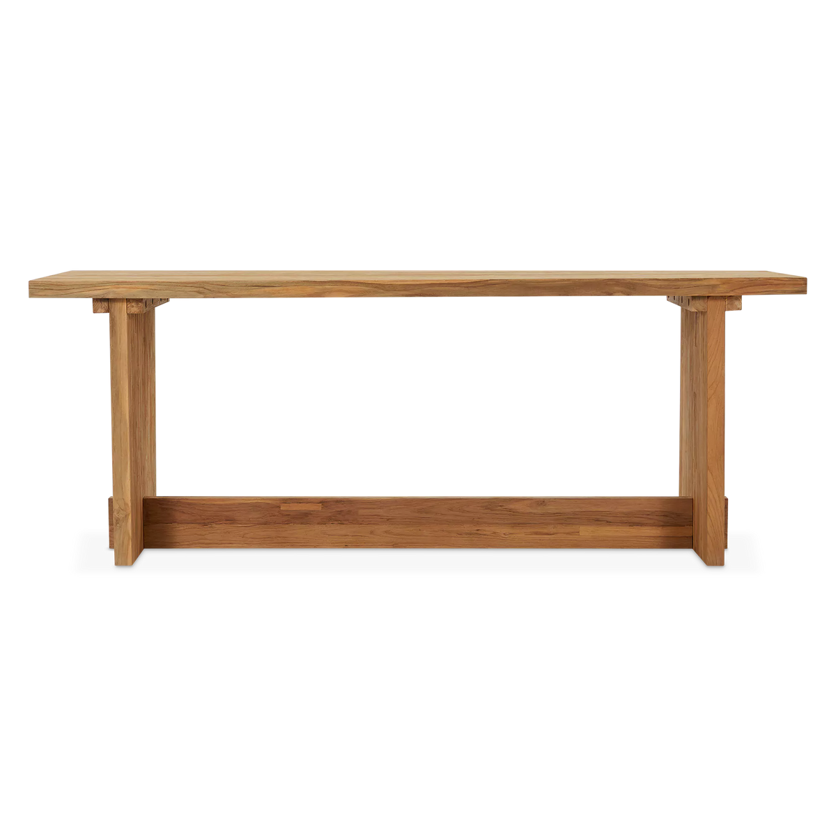 Alexi - Table hauteur comptoir extérieure en teck