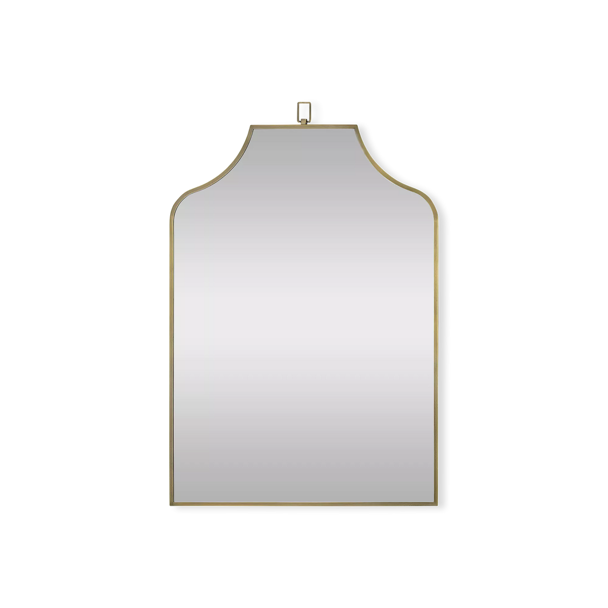 Calliope - Miroir en laiton antique