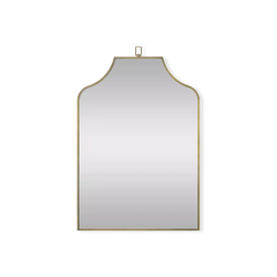 Calliope - Miroir en laiton antique