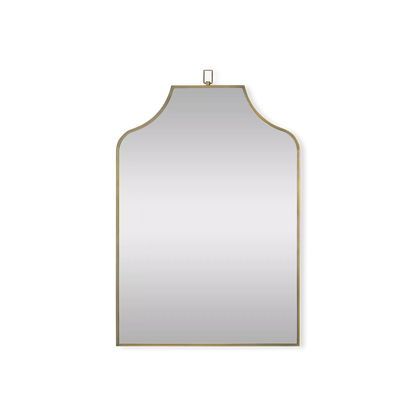 Calliope - Miroir en laiton antique