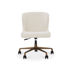 Glam - Chaise de bureau en tissu bouclé
