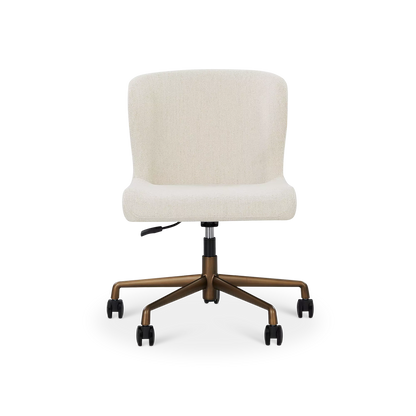 Glam - Chaise de bureau en tissu bouclé