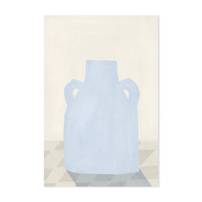 Vase bleu print