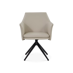 Mini Diana - Fauteuil pivotant en cuir