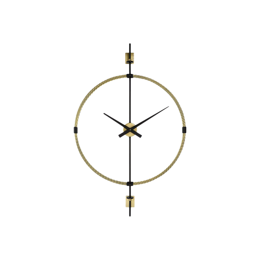Time Flies - Brass Wall Clock