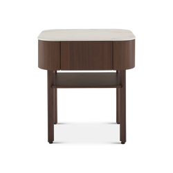 Parabole - Table de chevet en noyer par Ligne Roset