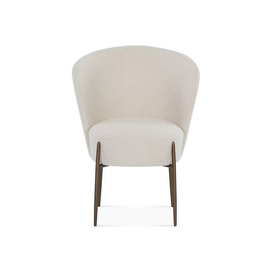 Orbit - Bouclé Fabric Upholstered Dining Chair