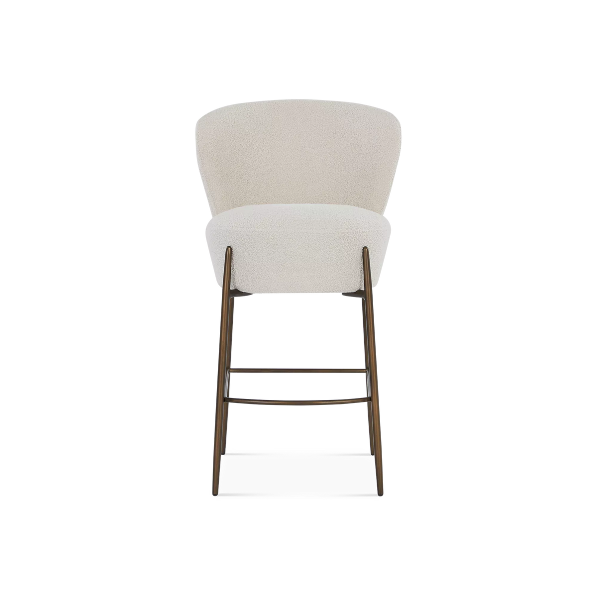 Orbit - Bouclé Fabric Upholstered Stool