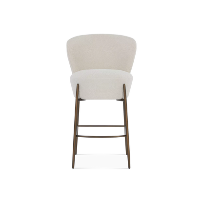 Orbit - Bouclé Fabric Upholstered Stool