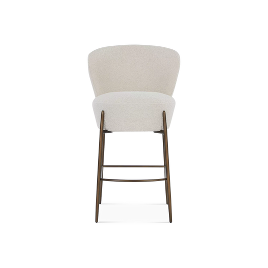 Orbit - Bouclé Fabric Upholstered Stool
