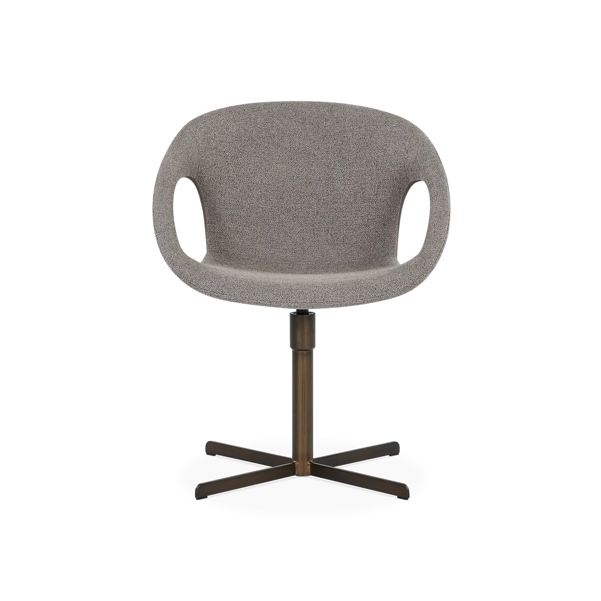 Carry - Chaise pivotante en tissu bouclé