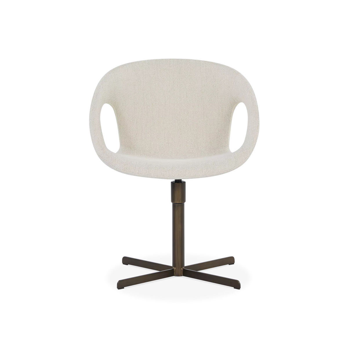 Carry - Chaise pivotante en tissu bouclé