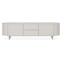 Raundo - Metal TV Stand with Ceramic Top