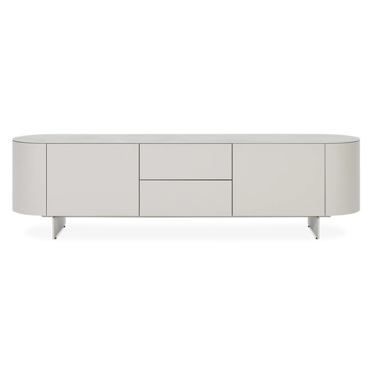 Raundo - Metal TV Stand with Ceramic Top