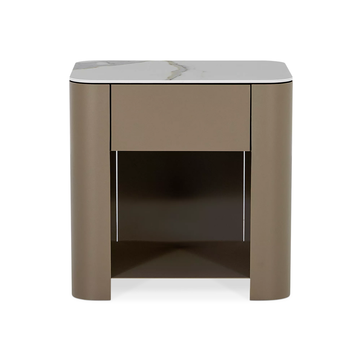 Mushroom - Table de chevet avec plateau en céramique
