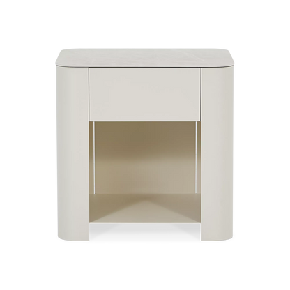 Mushroom - Table de chevet avec plateau en céramique