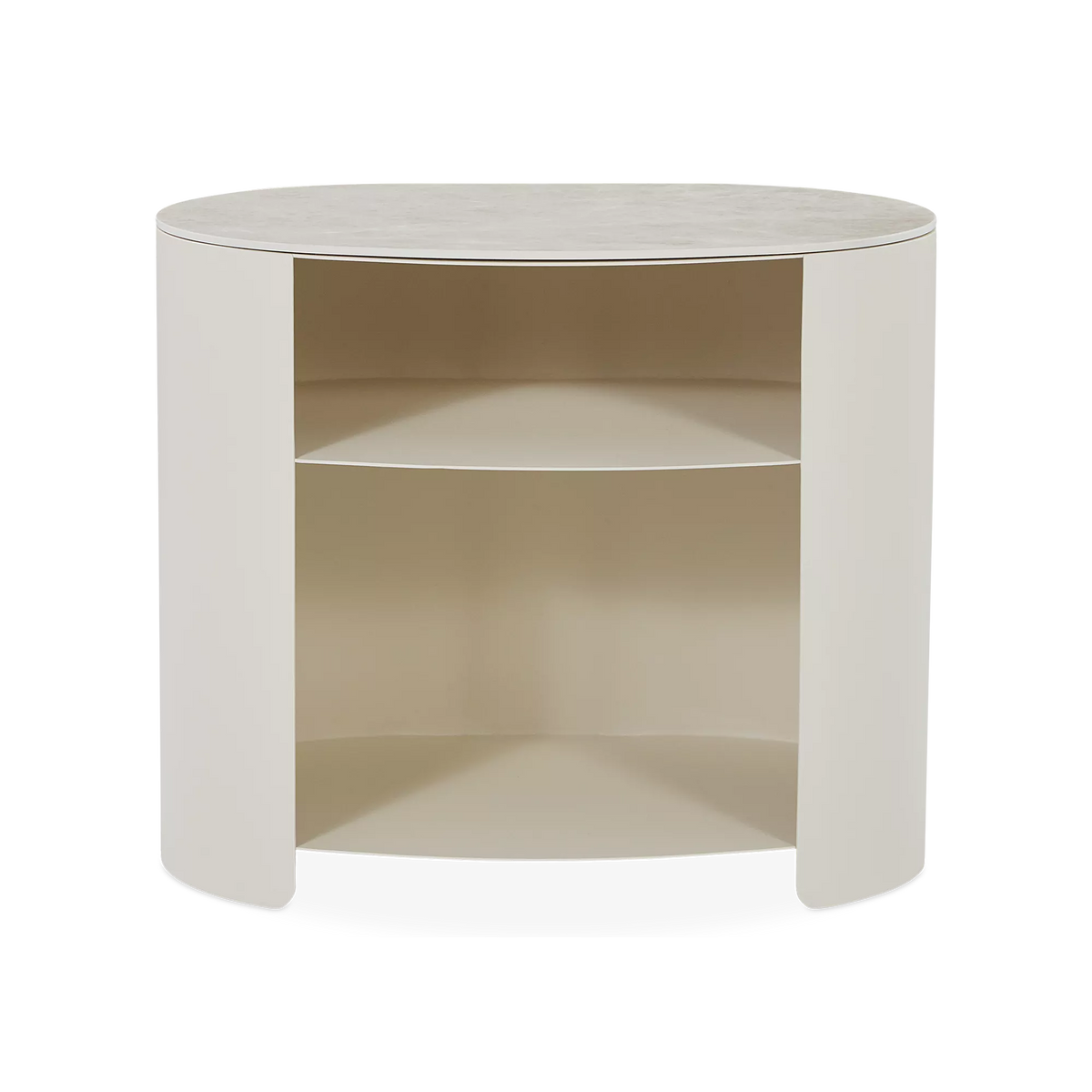 Mushroom - Nightstand with Oval Ceramic Top