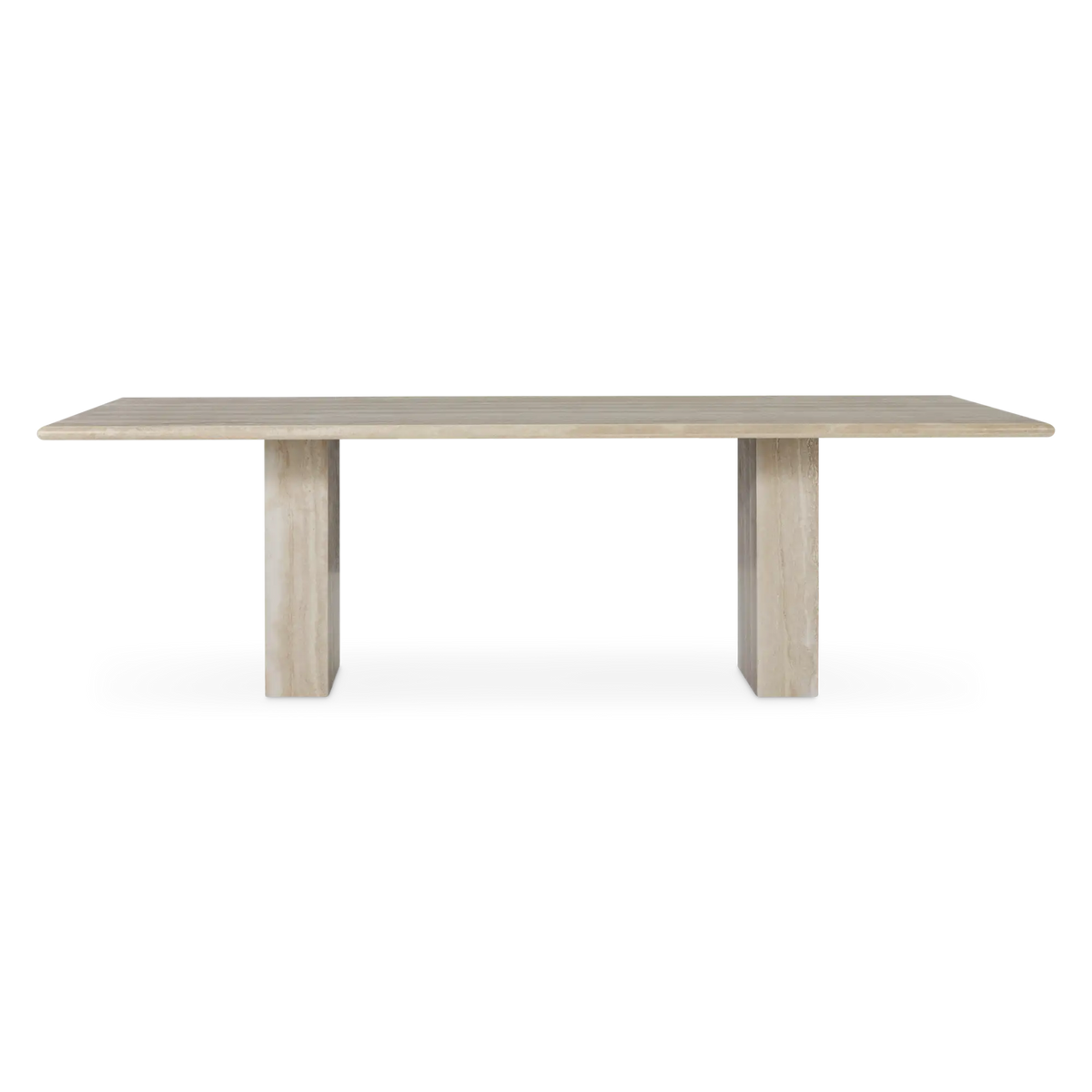 Climax - Table de salle à manger en travertin