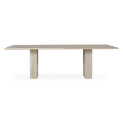 Climax - Table de salle à manger en travertin
