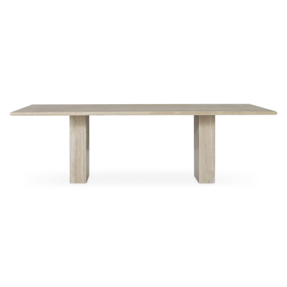 Climax - Table de salle à manger en travertin