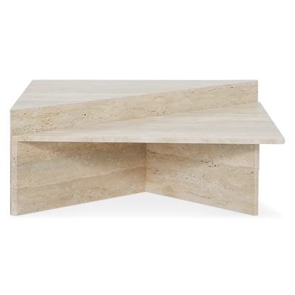 High-Low - Table basse en travertin
