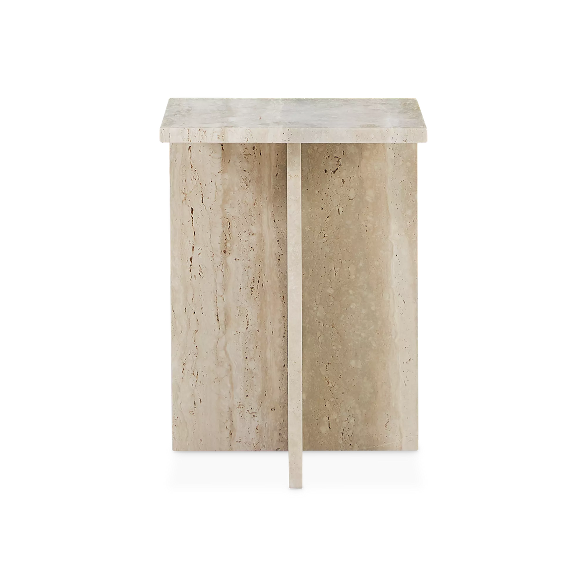 Divine - Table d’appoint en travertin