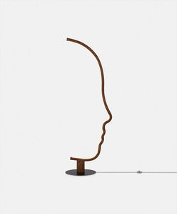 Vis a Vis - Lampe sur pied en bois de noyer