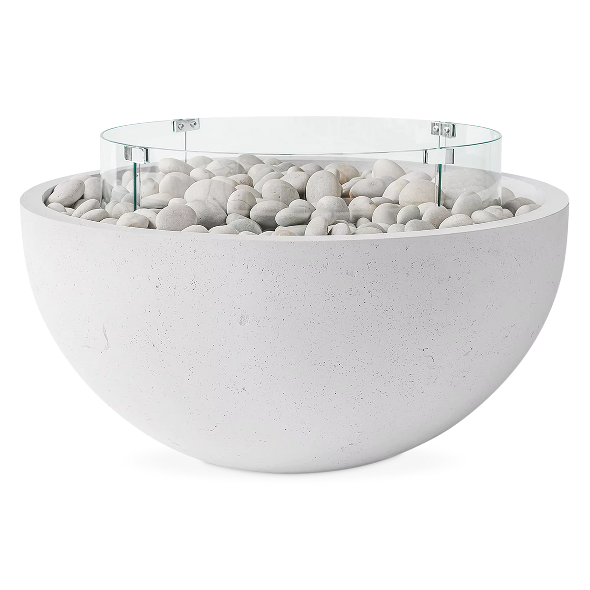 Wind Guard - Accessoire de foyer extérieur en verre trempé par Dekko