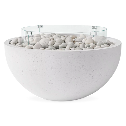 Wind Guard - Accessoire de foyer extérieur en verre trempé par Dekko