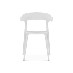 Luna - Chaise sans bras extérieure en polypropylène