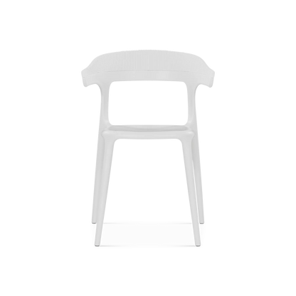 Luna - Chaise sans bras extérieure en polypropylène