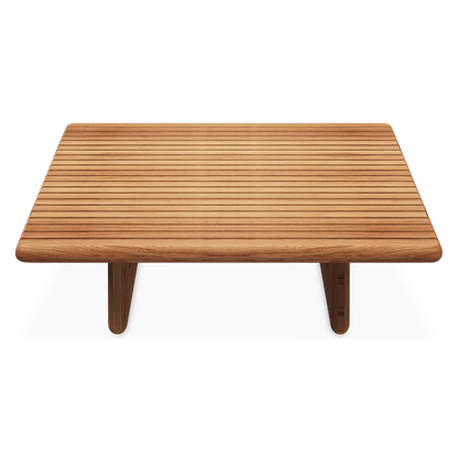 Deck - Table basse extérieure en teck par Gloster