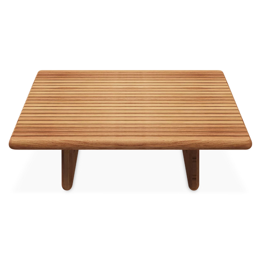 Deck - Table basse extérieure en teck par Gloster