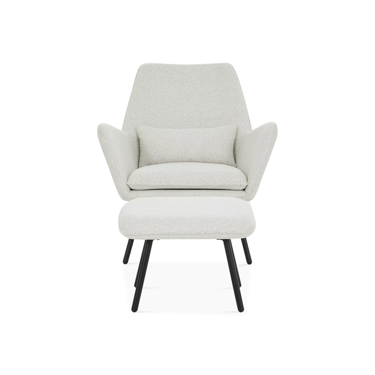 Fauteuil Danny avec pouf