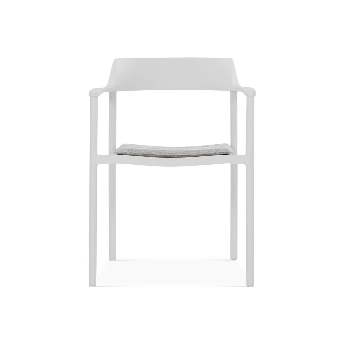 Nougat - Chaise sans bras extérieure en aluminium