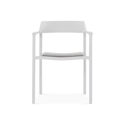 Nougat - Chaise sans bras extérieure en aluminium