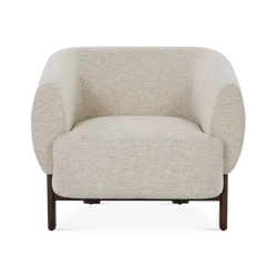 Hug - Fauteuil avec piètement en bois