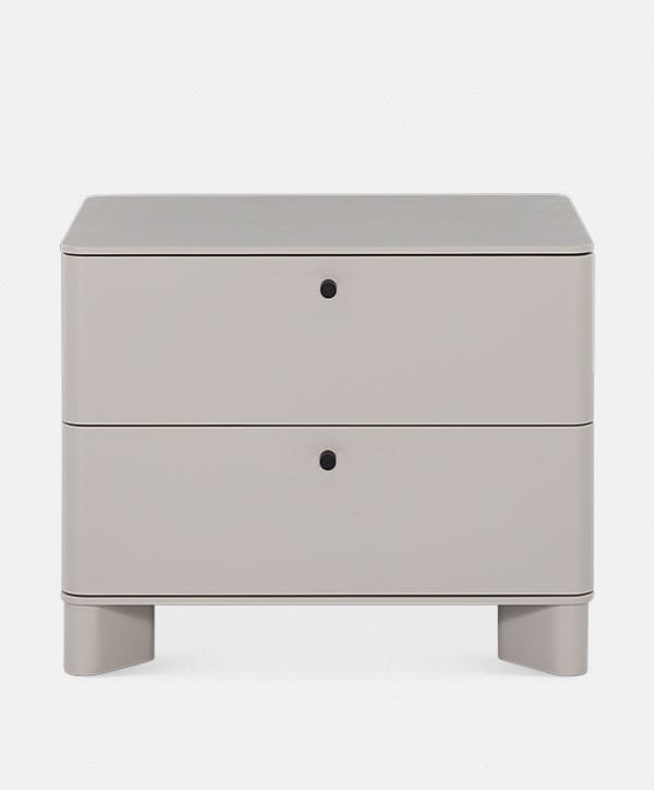 Liscio - Table de chevet contemporaine en métal