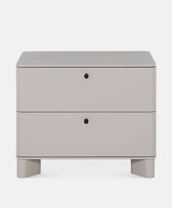 Liscio - Table de chevet contemporaine en métal