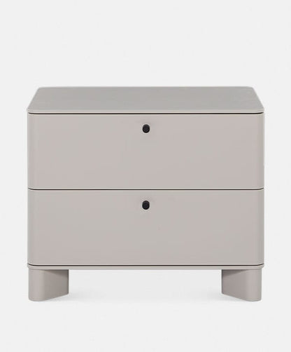 Liscio - Table de chevet contemporaine en métal