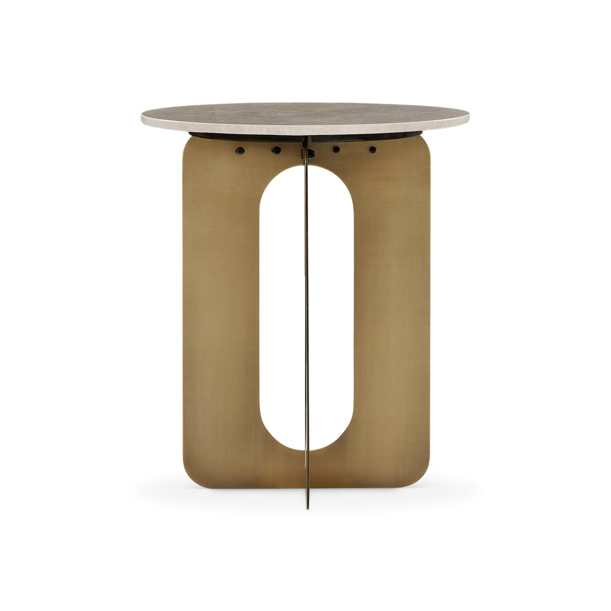 Orlo - Marble and Brass Side Table