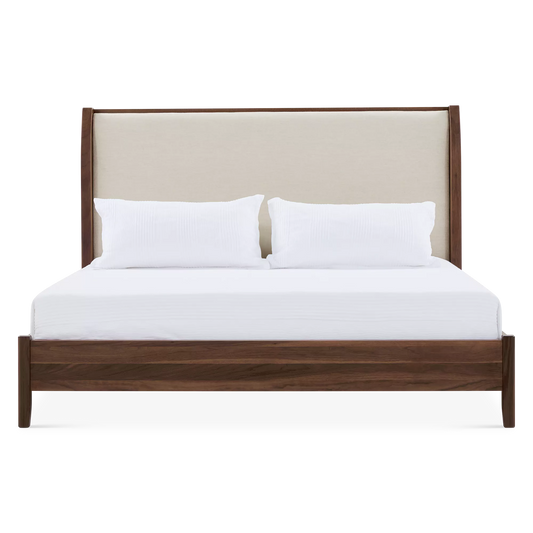 Julia - Smoked Walnut Bed by Mobican